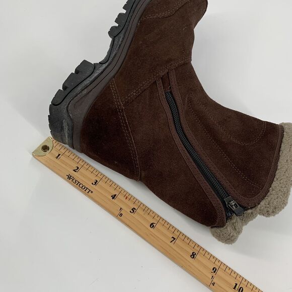 Sorel Water Fall 1964 Pac Suede Snow Boots Size 6.5 Womens Dark Brown Leather - Picture 7 of 8